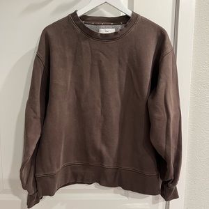 Tna chocolate boyfriend crewneck